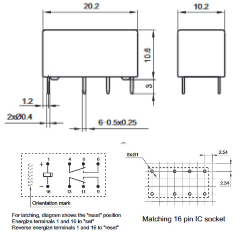 RELAY DC 5V 6162